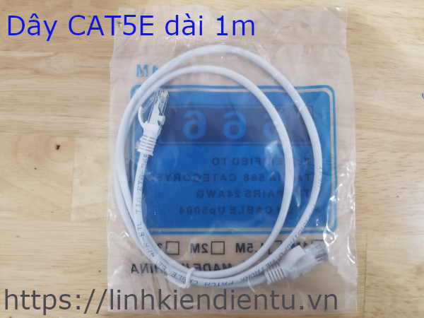 Dây cáp mạng máy tính CAT5E dài 1m