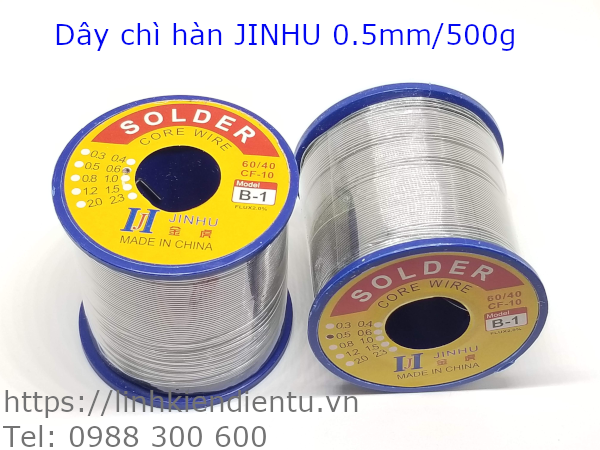 Cuộn dây chì hàn JINHU 0.5mm/500g