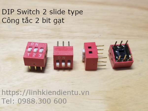 DIP Switch 3 slide type - Công tắc 3 bit gạt