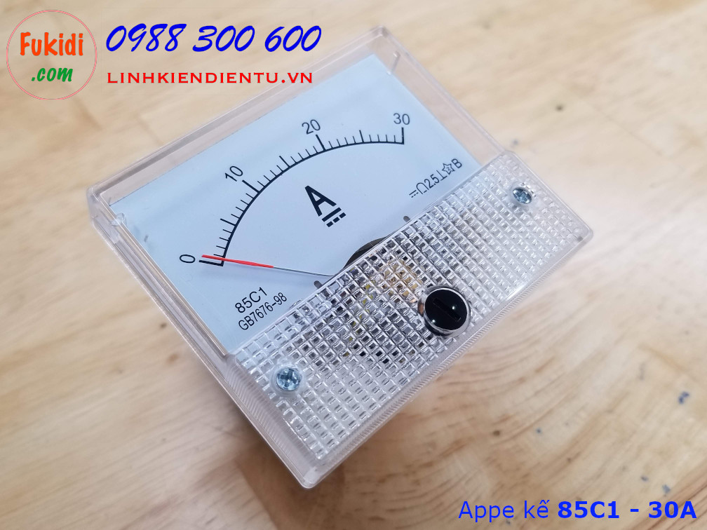 Ampe kế DC 30A 85C1 đo dòng điện DC với tầm đo từ 0 đến 30A