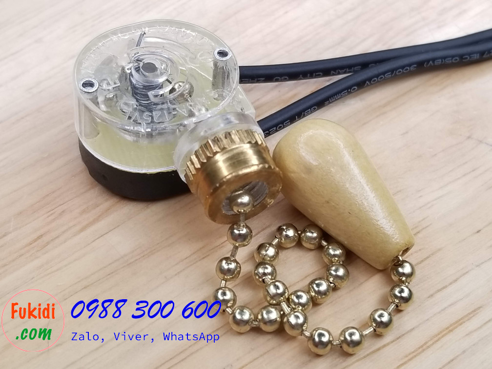 Công tắc dạng dây kéo chuyên dụng cho đèn tường quạt trần 3A 250V