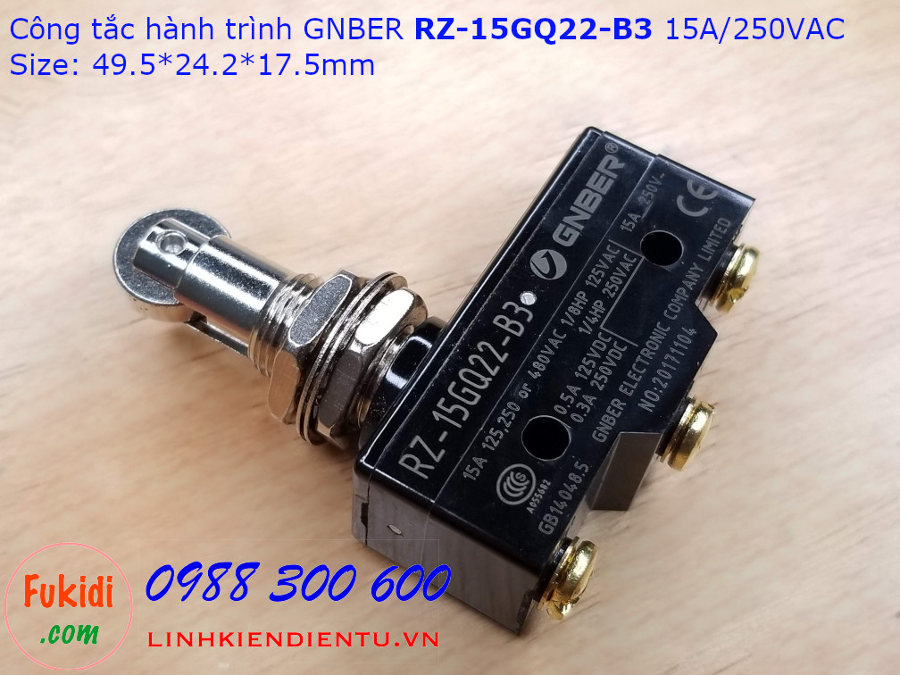 Công tắc hành trình GNBER  RZ-15GQ22-B3 15A/250VAC