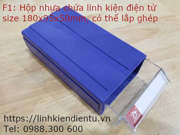 Hộp nhựa đa năng và hay dùng đựng linh kiện 180x95x50mm BXF1