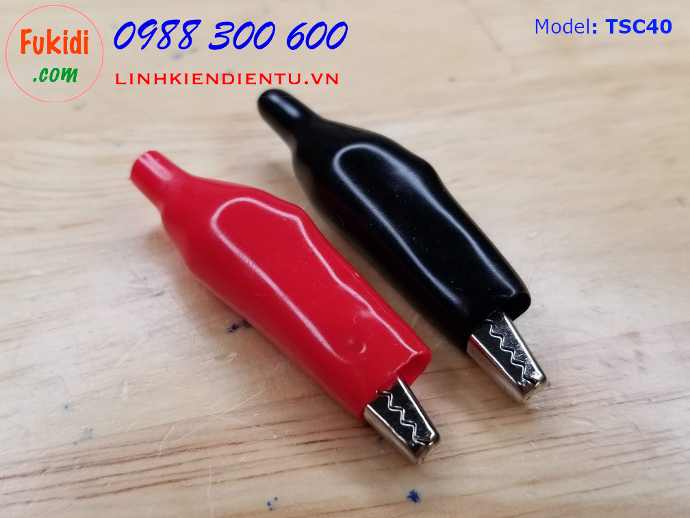 Kẹp cá sấu loại lớn dài 40mm mỏ rộng tới 34mm - TSC40