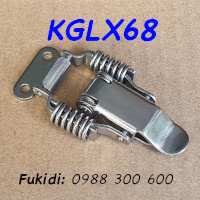 Khóa gài hộp gỗ, khóa mỏ vịt lò xo, inox 304 KT 36x68 - KGLX68