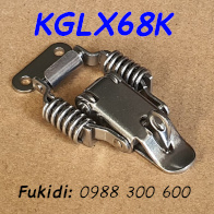 Khóa mỏ vịt lò xo, có khoen móc khóa inox 304 KT 36x68 - KGLX68K