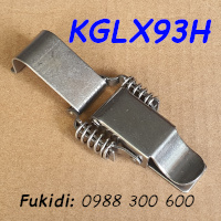 Khóa gài lò xo, loại móc dài inox 304, KT 47x115mm - KGLX93H