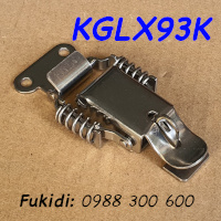 Khóa mỏ vịt lò xo có khoen móc ổ khóa, inox 304, KT 47x93mm - KGLX93K