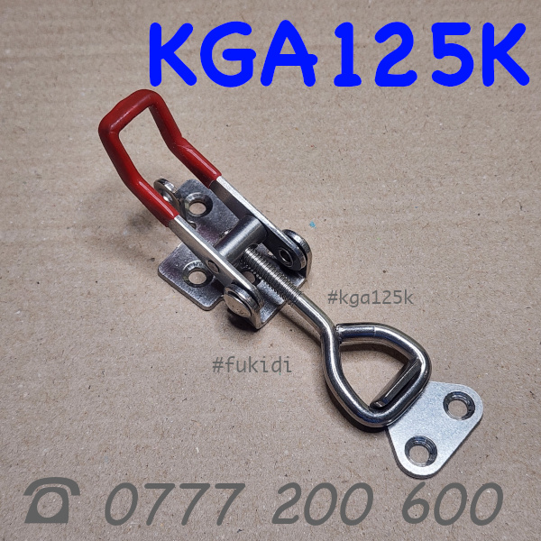 Khóa gài inox 304 có móc khóa, KT: 32x125mm, lực giữ 150kg - KGA125K