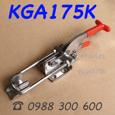 Khóa gài nhanh inox 304 dài 175mm, có khóa an toàn - KGA175K