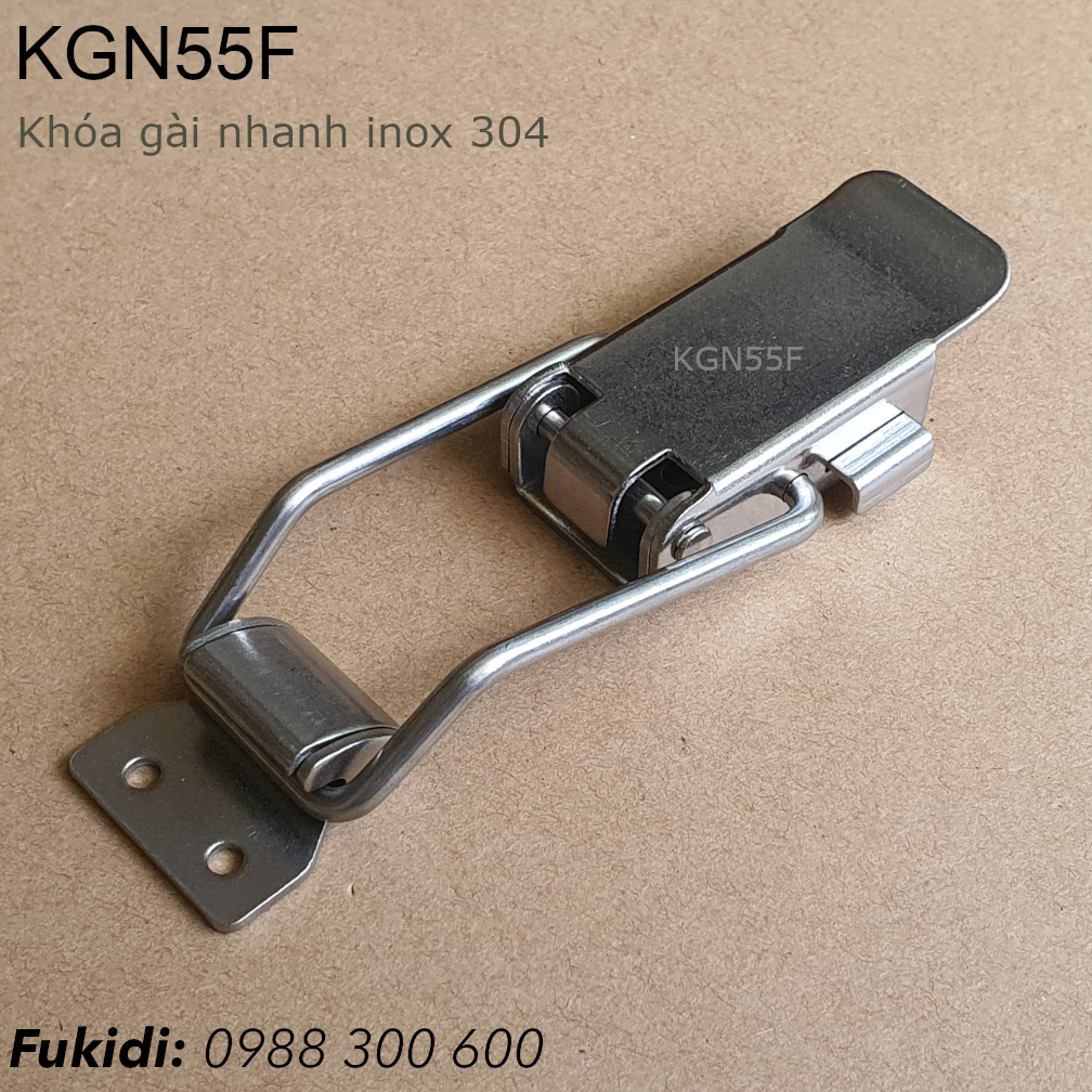 Khóa gài nhanh inox 304 KT 54x24, tay dòn 64mm - KGN55F