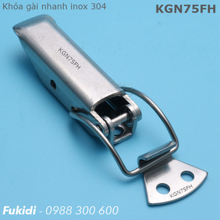 Khóa gài nhanh inox 304 KT 22x75mm - KGN75FH