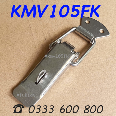 Khóa gài hộp gỗ có móc khóa, inox 304 KT 37x106mm - KMV105FK