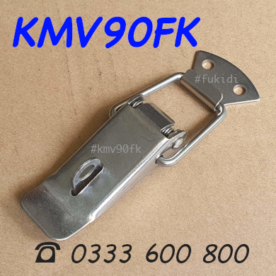 Khóa mỏ vịt có khoen khóa, inox 304 KT 35x90mm - KMV90FK