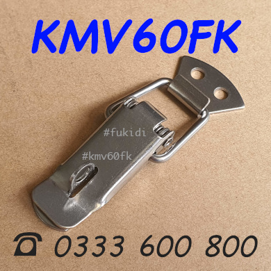 Khóa mỏ vịt có khoen khóa, inox 304, KT 58x21mm - KMV60LF