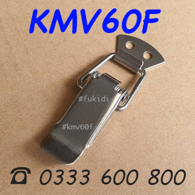 Khóa mỏ vịt, khóa gài inox 304, KT 58x21mm - KMV60F