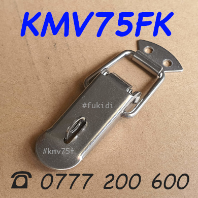 Khóa mỏ vịt có khoen khóa, inox 304, KT 74x29mm - KMV75LF