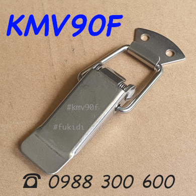 Khóa mỏ vịt, khóa gài inox 304, KT 90x35mm - KMV90F