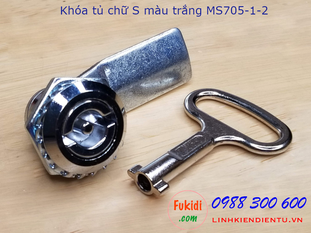 Khóa tủ điện MS705-1-2 đầu chữ S