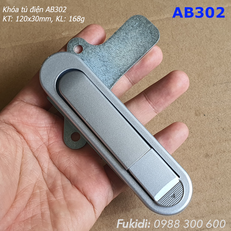 Khóa tủ điện thép KT 120x30mm - AB302