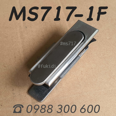 Khóa tủ điện MS717 inox 304, KT 92x28mm - MS717-1F