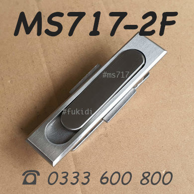 Khóa tủ điện MS717 inox 304, KT 115x28mm - MS717-2F