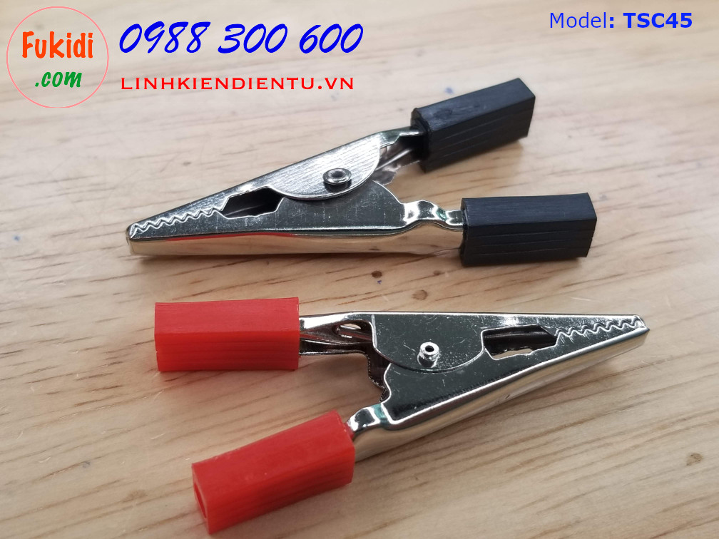 Kìm kẹp dạng mỏ cá sấu bằng sắt mạ nickel dài 4.5cm - TSC45