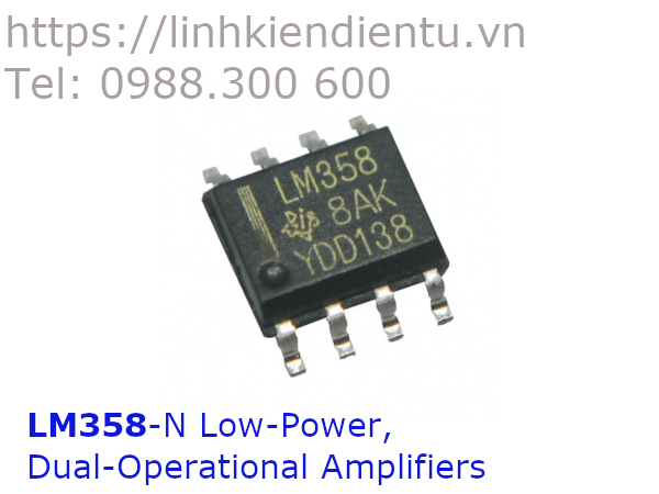LM358 Low-Power, Dual-Operational Amplifiers - SOP8
