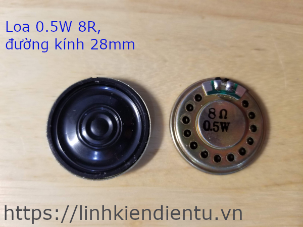 Loa 0.5W 8R, kích thước 28mm