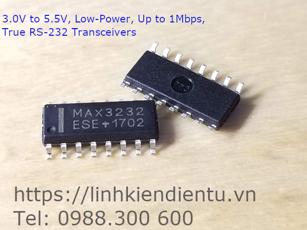 MAX3232 True RS-232 Transceivers