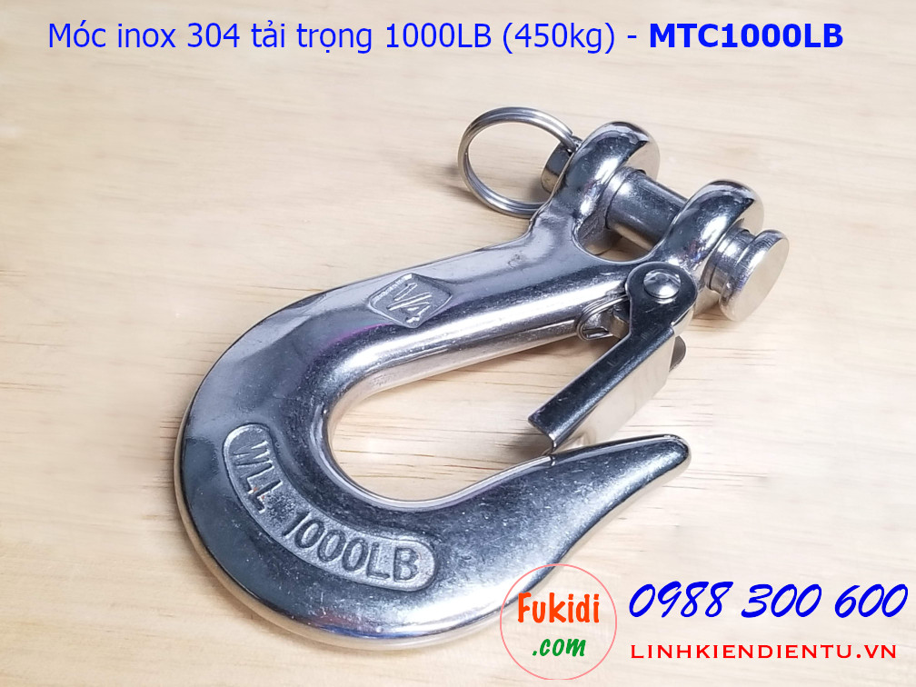 Móc treo đa năng inox 304 tải trọng 1000LB (450kg) - MTC1000LB