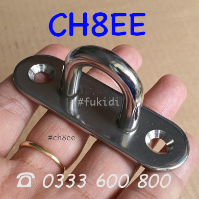 Móc treo ghế đu, xích đu, treo quạt trần  inox 316 M8 - CH8EE