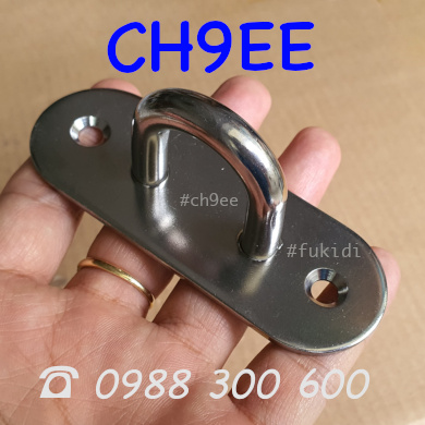 Móc treo quạt trần, treo xích đu, treo ghế đu, treo võng, inox 304 - CH9EE