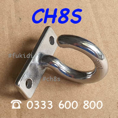 Móc dấu hỏi inox 304 treo trần nhà đa năng M8 - CH8S