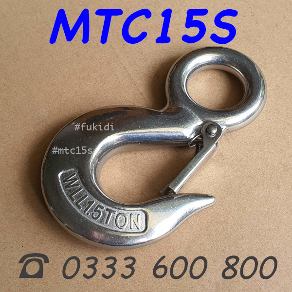 Móc treo inox 304, dài 130mm, tải trọng 1500kg - MTC15S