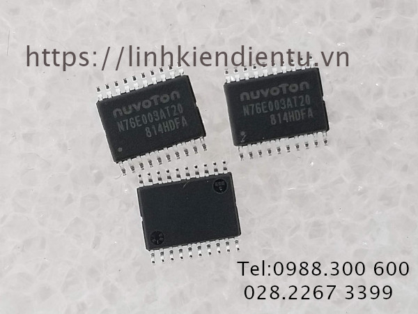 Nuvoton N76E003AT20 - N76E003 – a 1T-8051 based series MCU
