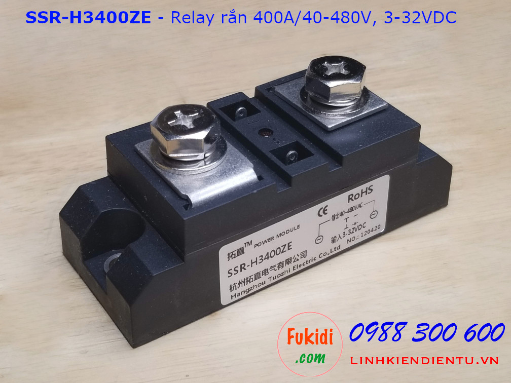 Relay rắn chuẩn công nghiệp 400A DC điều khiển AC SSR-H3400ZE