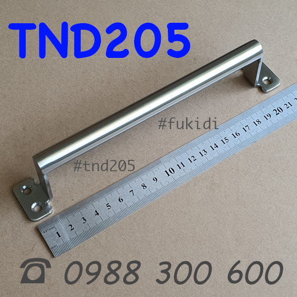Tay nắm chữ D thép không gỉ, M16 dài 205mm - TND205