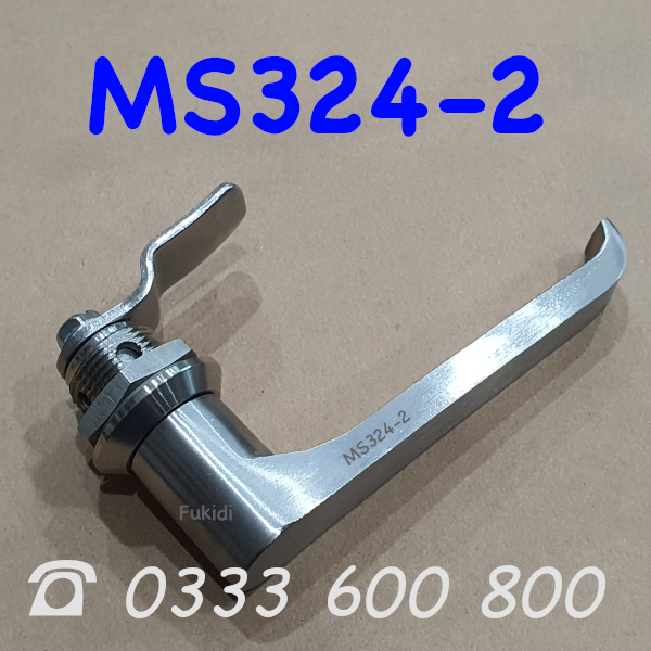 Khóa tủ điện inox 304 dài 117mm không chìa - MS324-2