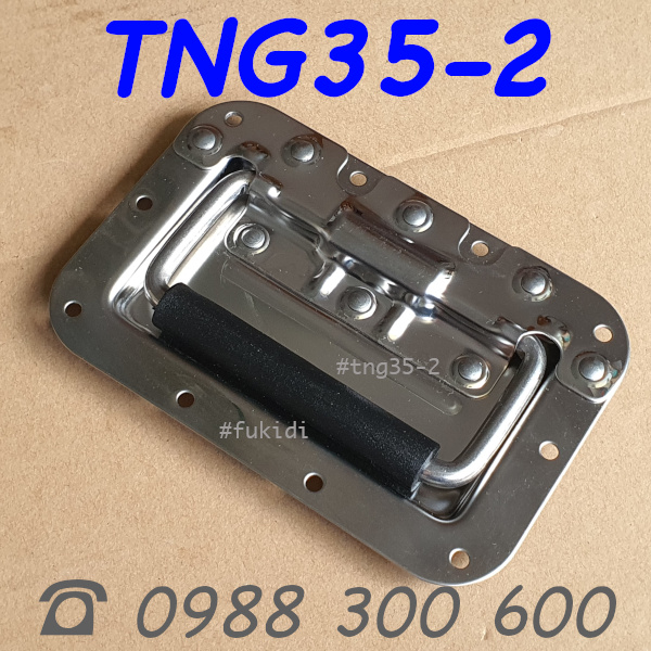 Tay nắm hộp gỗ tự gập, inox 304, KT: 162x107mm, KL 368g - TNG35-2