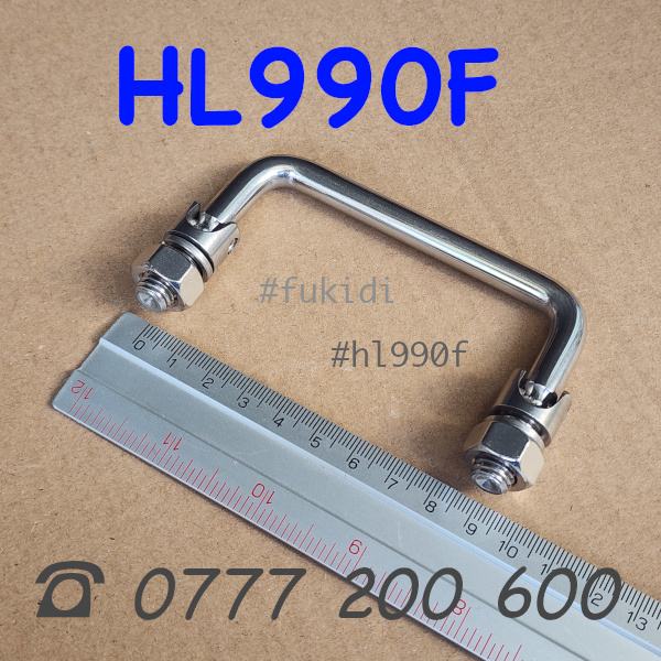 Tay nắm gập inox 304, phi 9 dài 90mm - HL990F