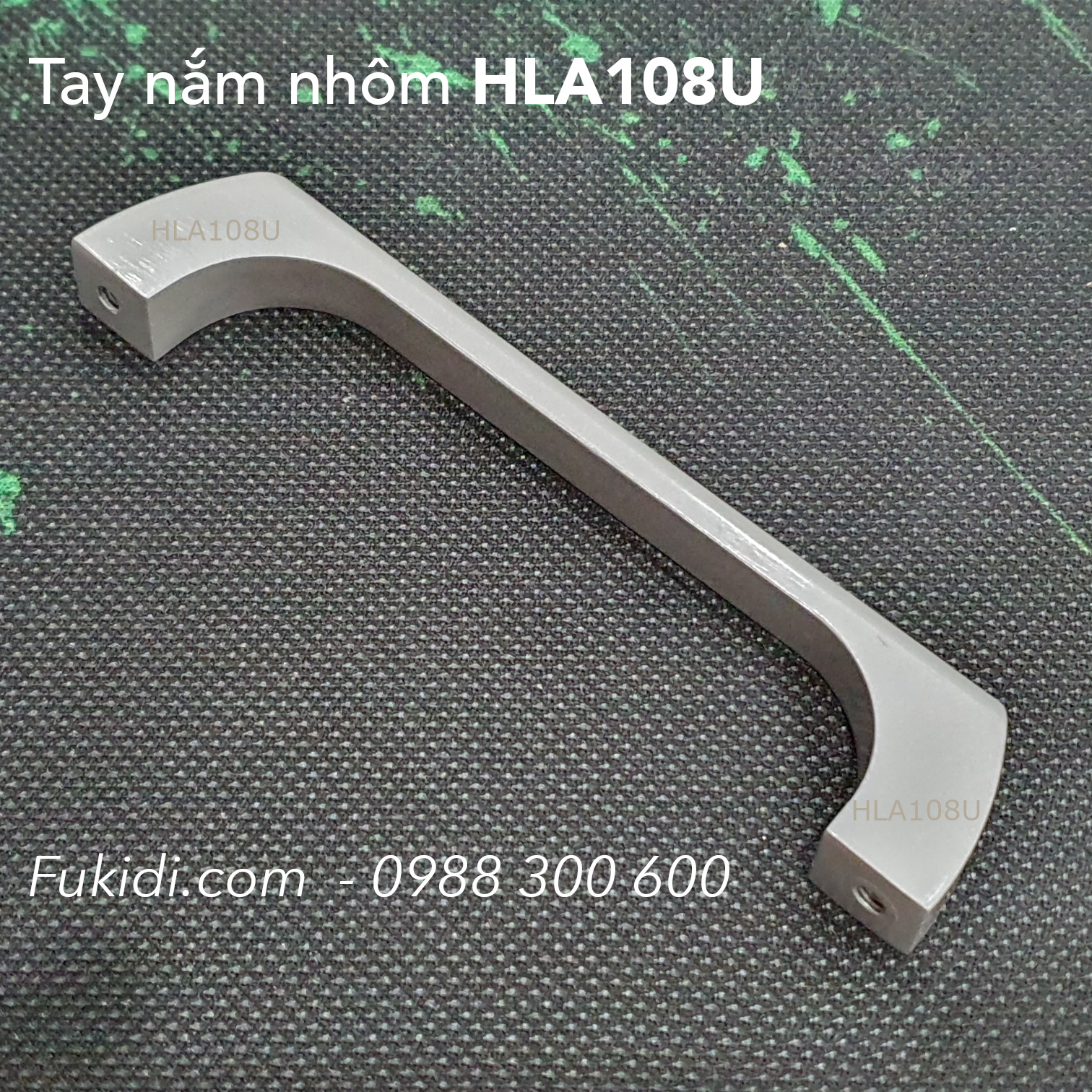 Tay nắm nhôm đúc màu trắng dài 108mm - HLA108U