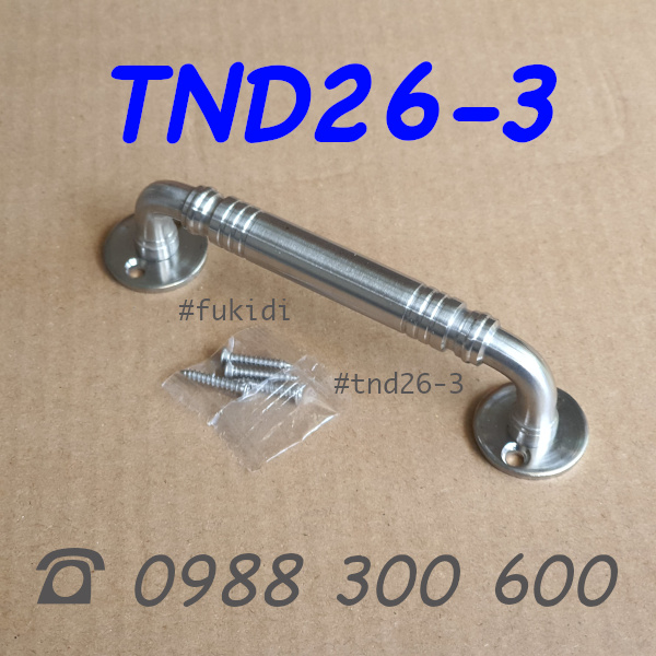 Tay nắm hộc tủ, cửa tủ gỗ, thép không gỉ, KT M11 dài 98mm - TND26-3