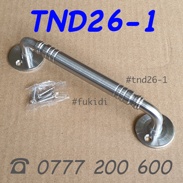 Tay nắm cửa tủ gỗ, thép không gỉ, KT M13 dài 140mm - TND26-1