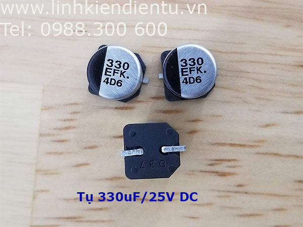 Tụ nhôm Panasonic 330uF/25V 10x10mm SMD