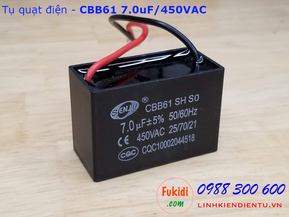 Tụ CBB61 7.0uF 450V