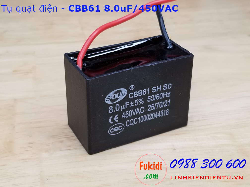 Tụ CBB61 8.0uF 450V