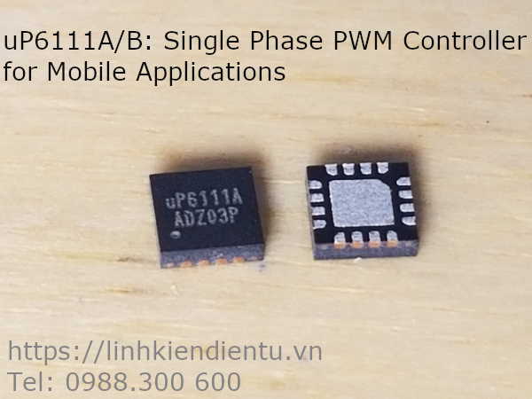 uP6111A/B Single Phase PWM Controller for Mobile Applications