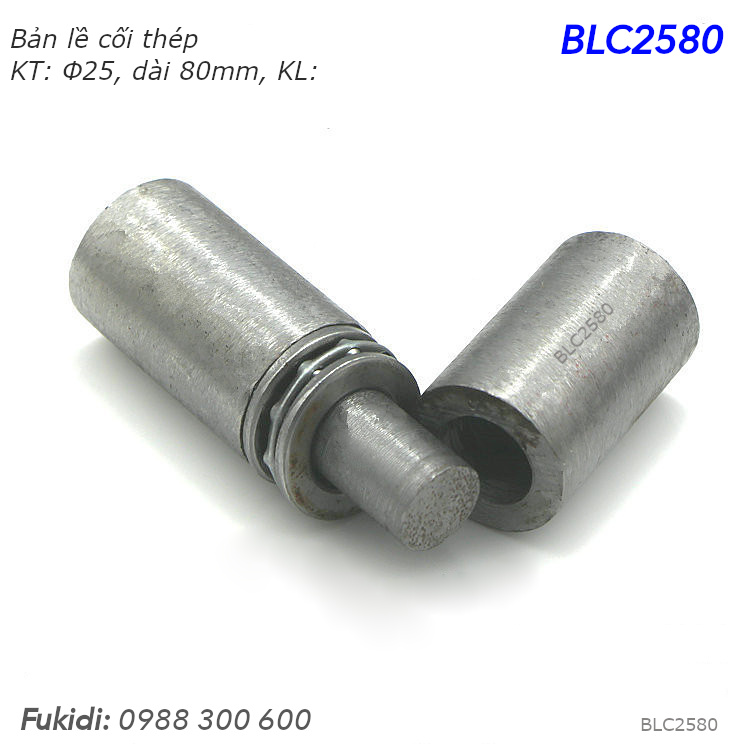 Bản lề cối thép phi 25 dài 80mm - BLC2580