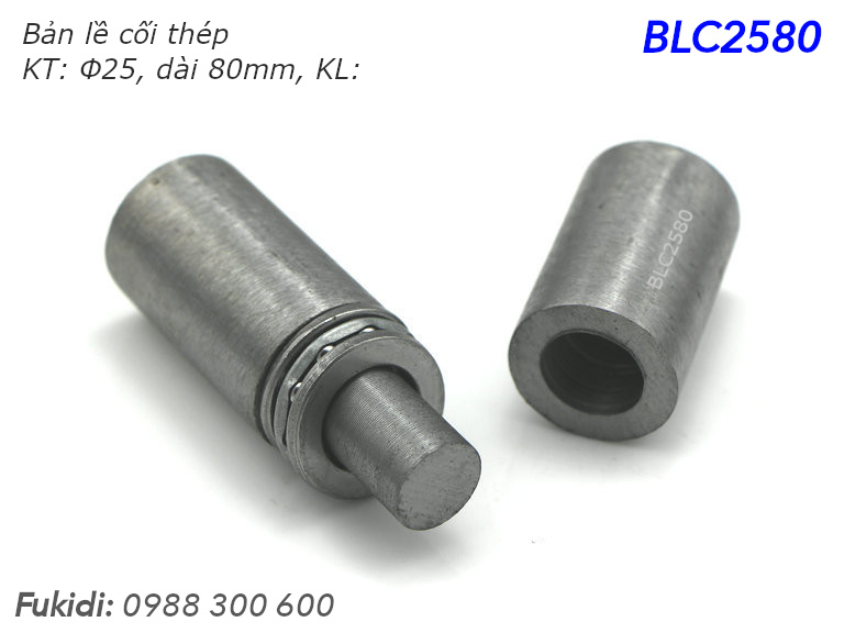 Bản lề cối thép phi 25 dài 80mm - BLC2580